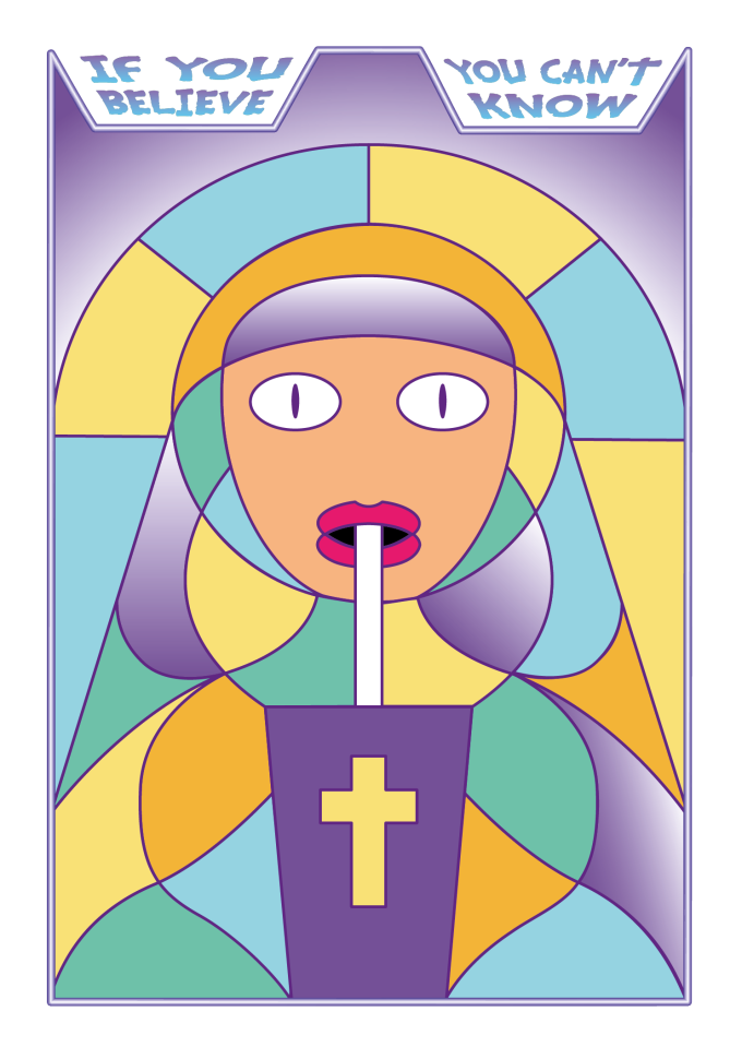 The Noseless Nun postcard - Image 2