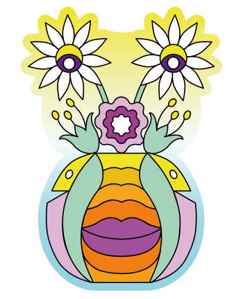 The Lovely Flowers sticker