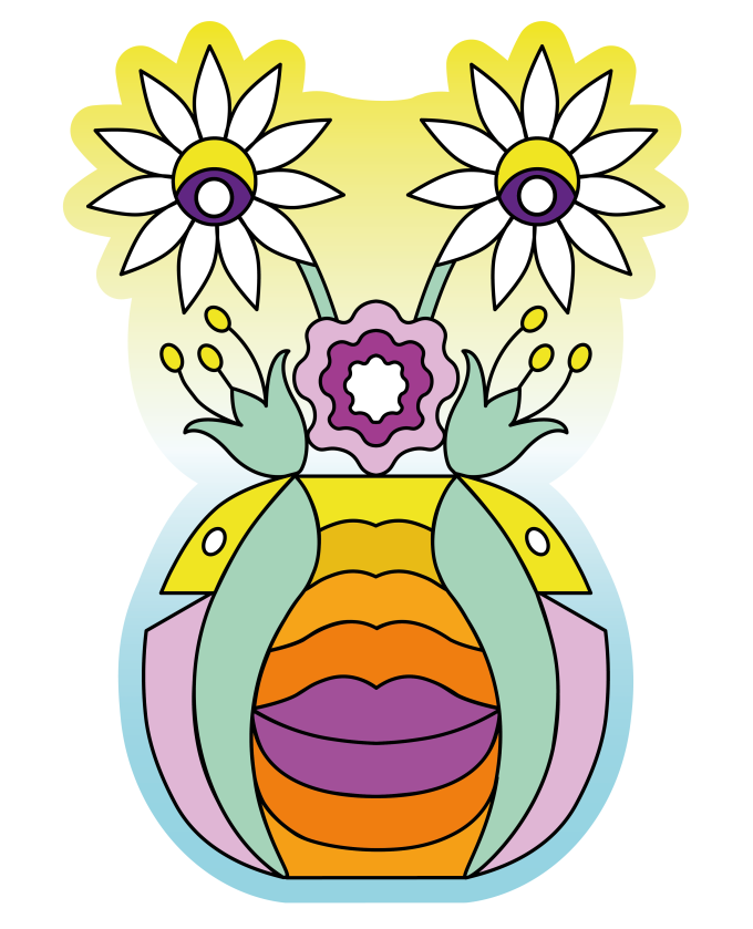 The Lovely Flowers sticker